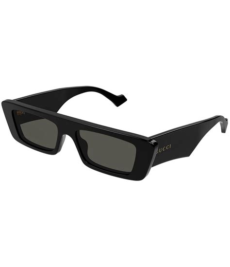 gucci rectangle sunglasses men 50|gucci round sunglasses men.